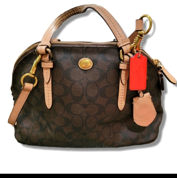 Coach Coated Brown Leather Purse - Picture 2 of 9